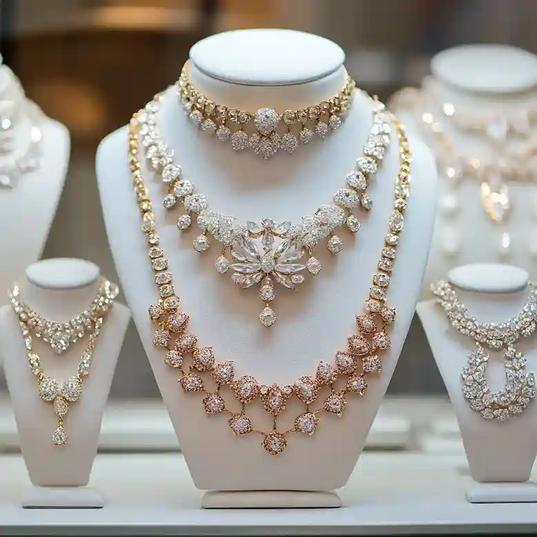 Designing Necklace Displays for Bridal Jewellery Collections